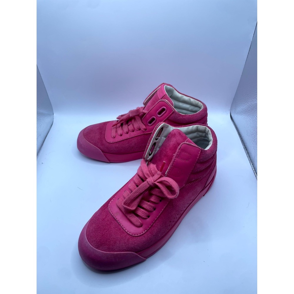 Rag & Bone Nova High Top Womens 35 Sneakers Pink Suede Lace Up Comfort Shoes